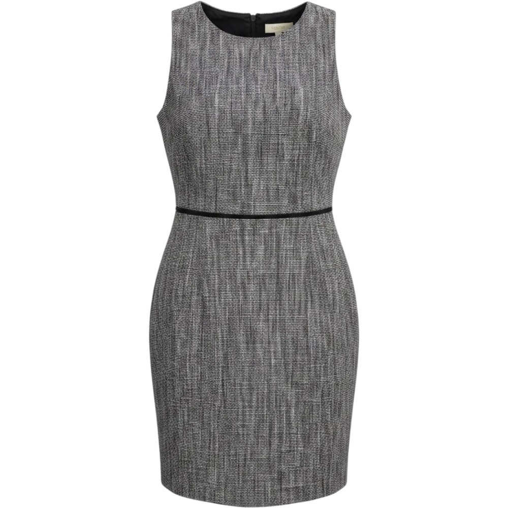 J. Crew Suiting Gray Tweed Sleeveless‎ Sheath Dress C2338 Size 8
